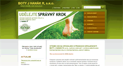 Desktop Screenshot of botyhanak.cz